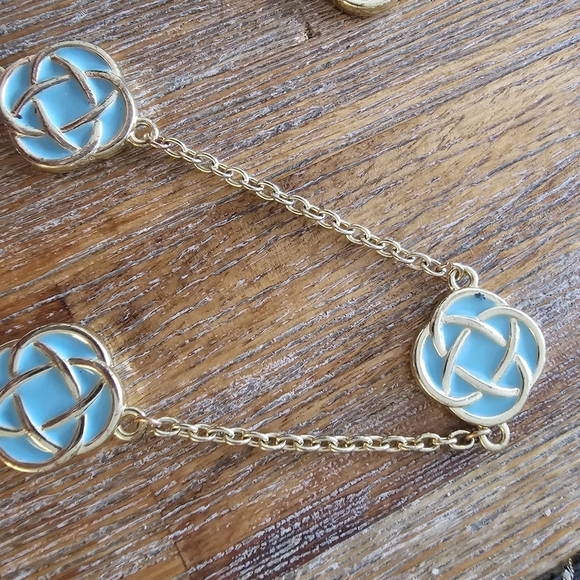 The Murphy Necklace in Gold and Aqua by Fornash - Picture 5 of 6